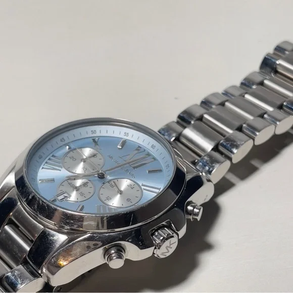 Michael Kors Bradshaw Chronograph Blue Ladies Watch ✨️